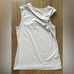 Elegant Cream Sleeveless Top